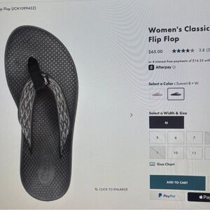 Chaco Women's Summit Black Flip Flop